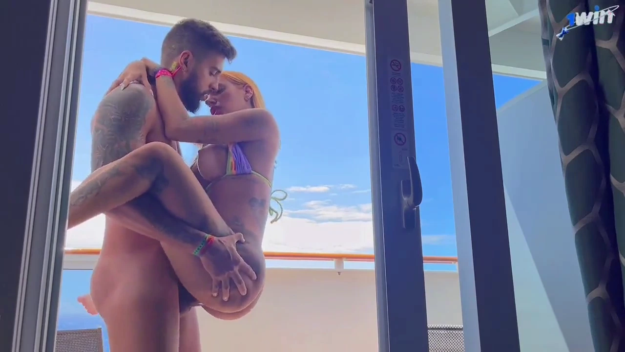 Final voyage cruise, outdoor sex on cabin balcony - Kevlyn Santos porn video